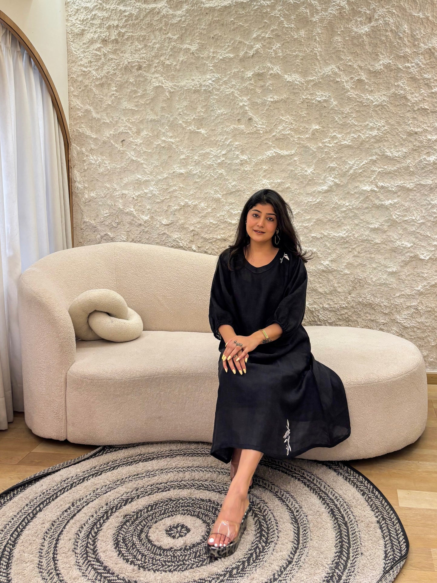 Black Linen Dress