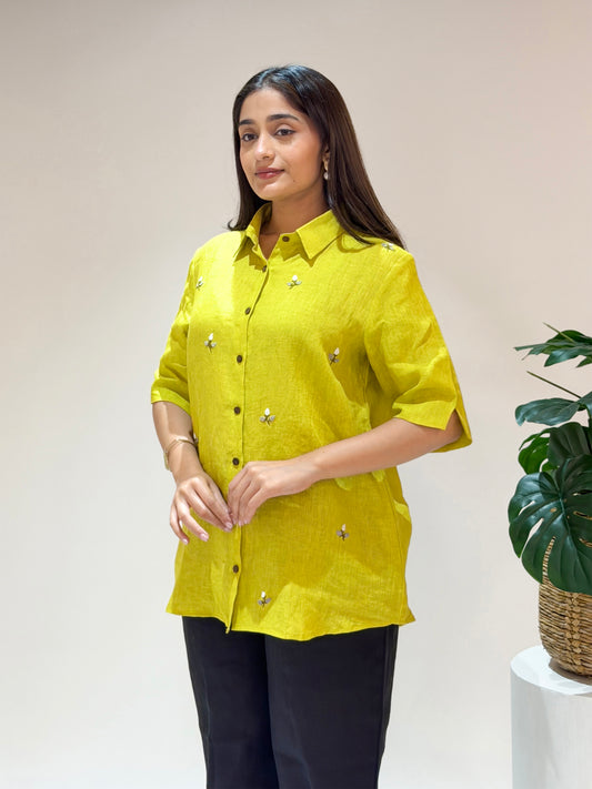 Linen Shirt - Yellow