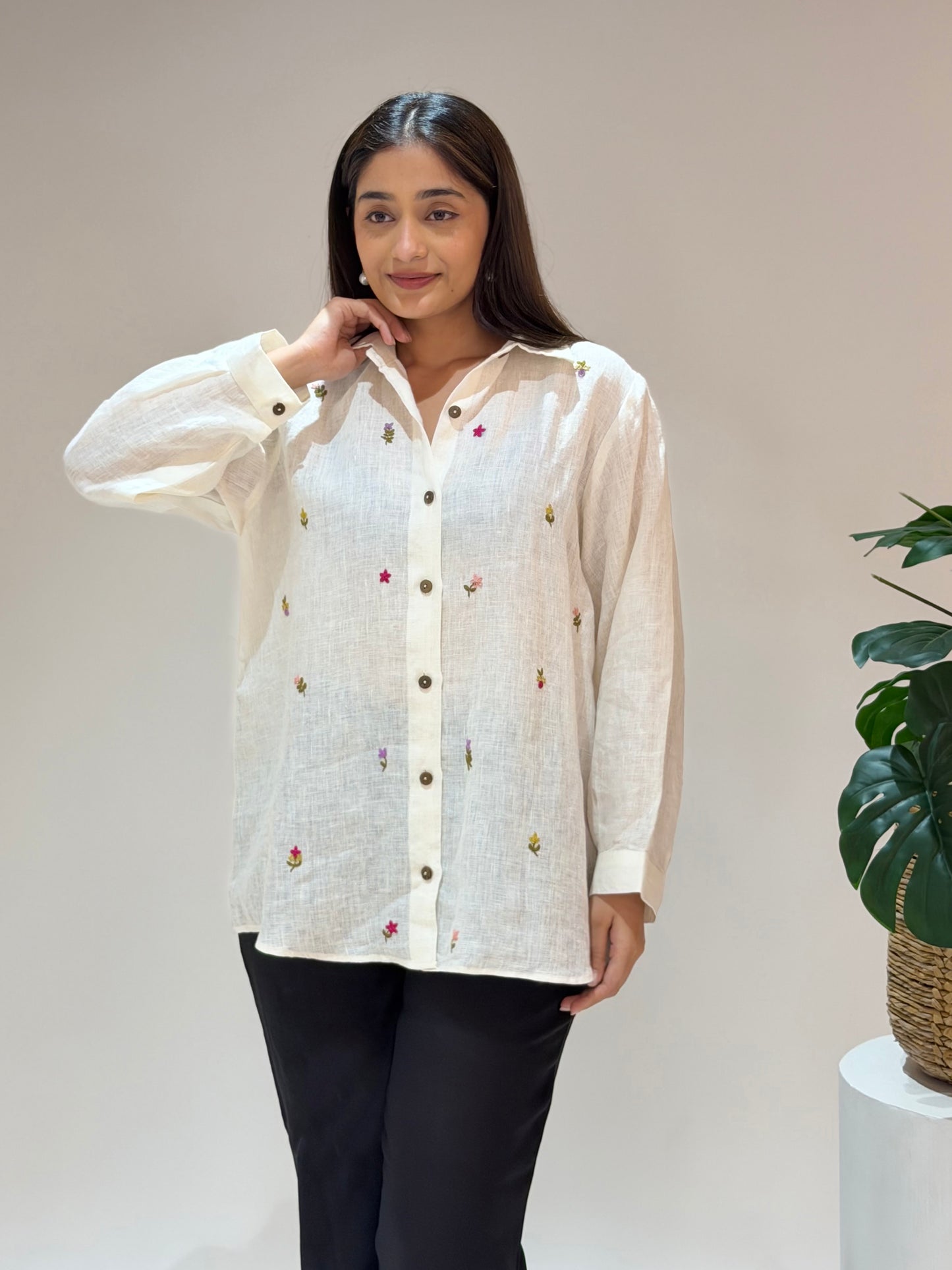 Linen Shirt - Off White