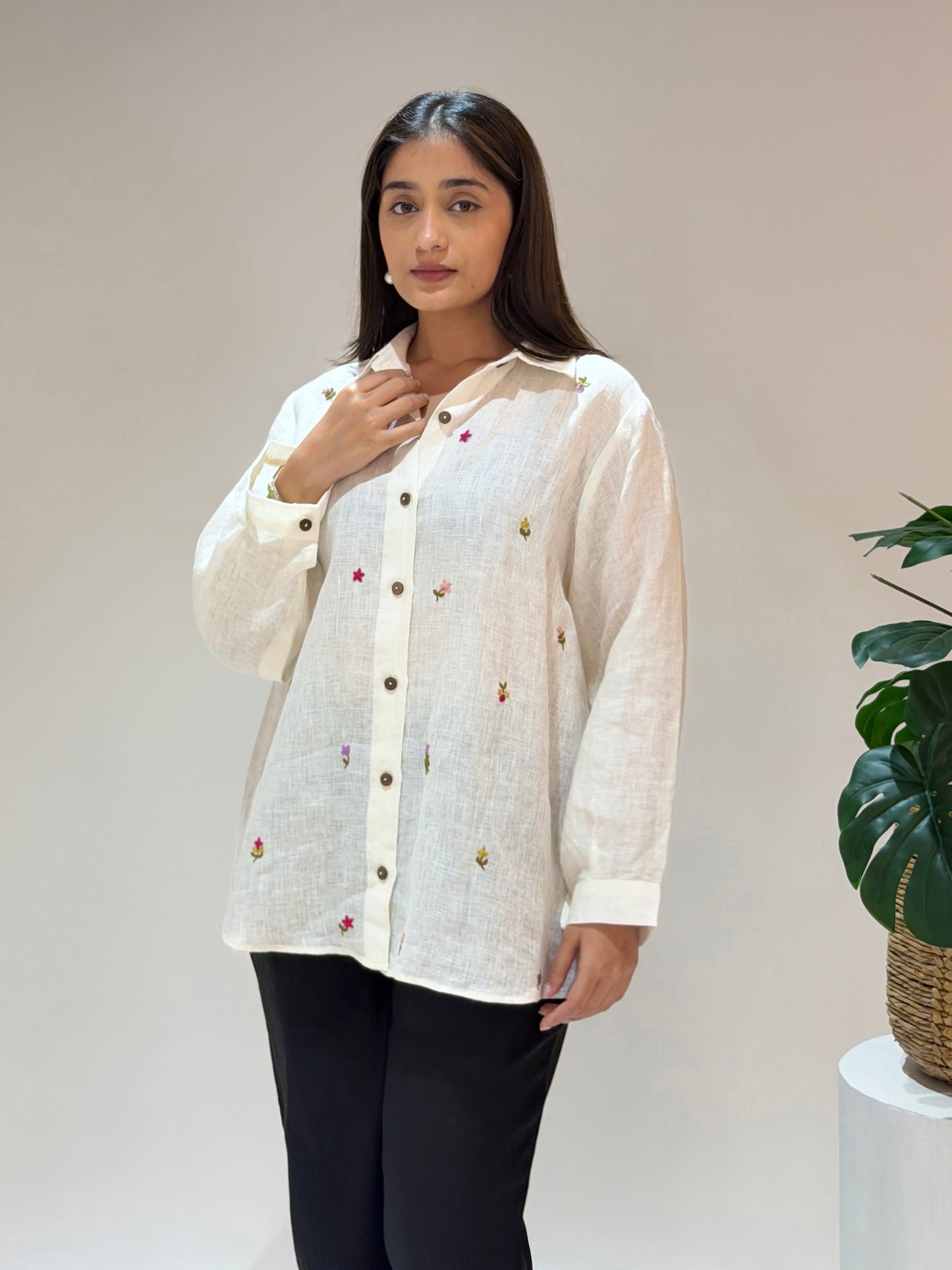 Linen Shirt - Off White
