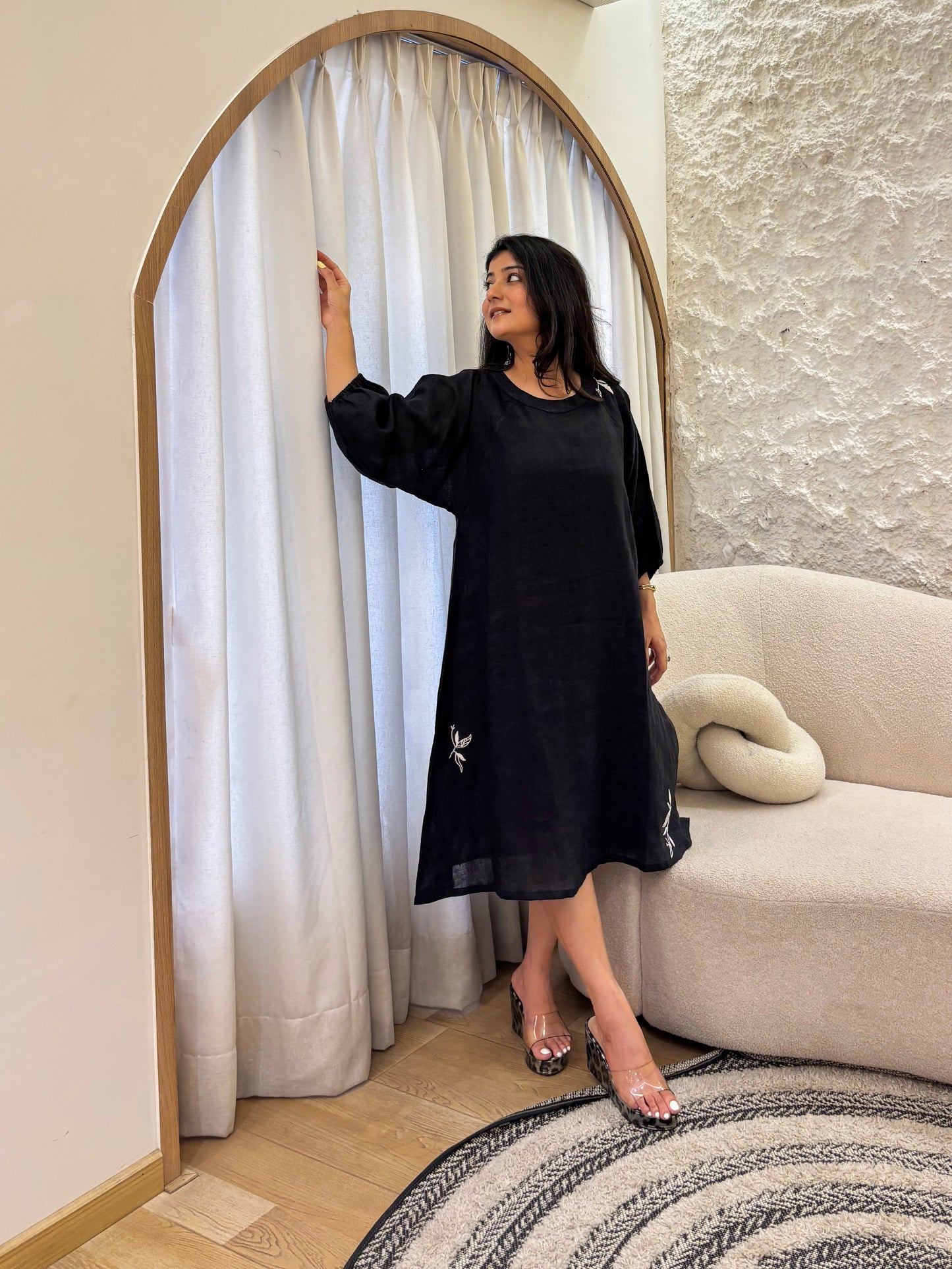 Black Linen Dress